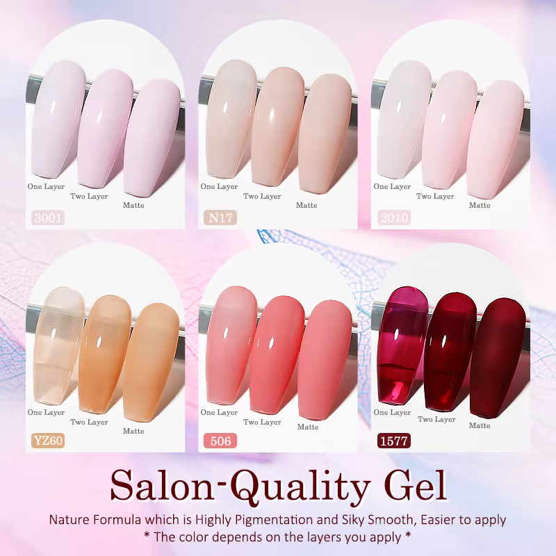 Clou Beaute HEMA TPO gratuit Gel vernis à ongles semi-permanent hybride noir rouge couleur Gel