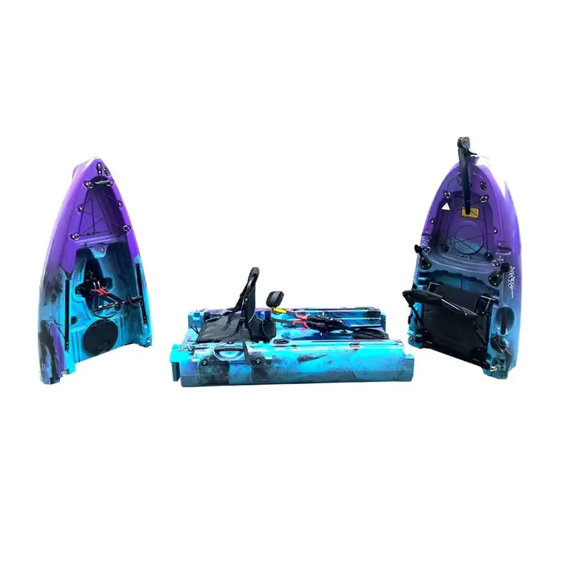 2024 vente chaude Kayak nouveau Den 14ft 3 sections détacher simple Tandem pédale modulaire Kayak pédale de pêche Kayak