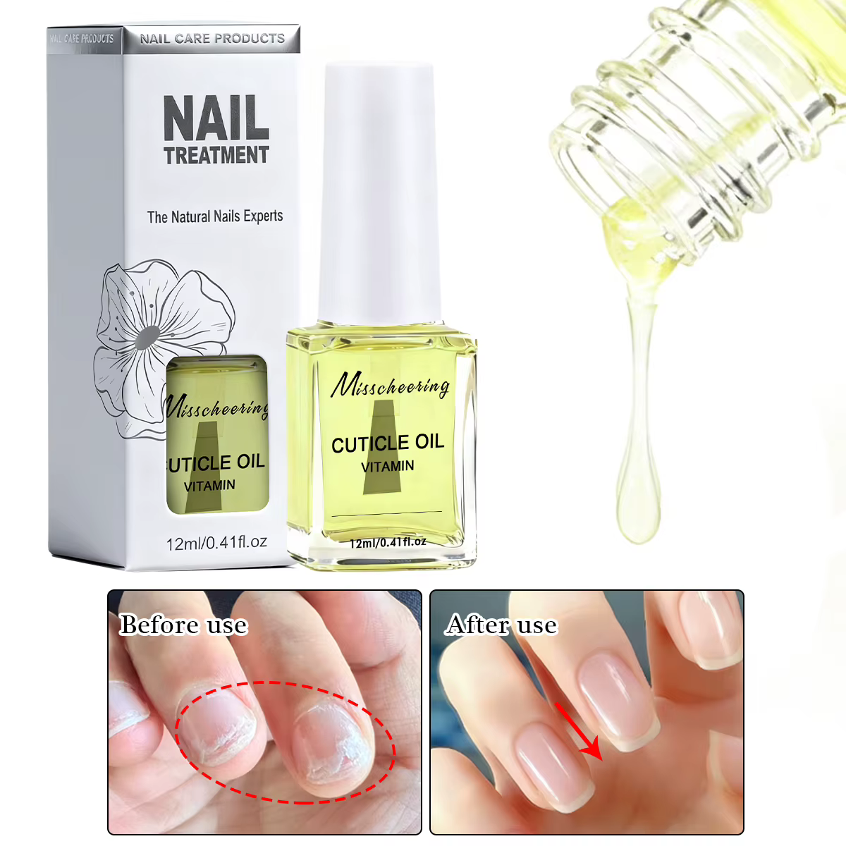 Huile nutritive pour la croissance des ongles