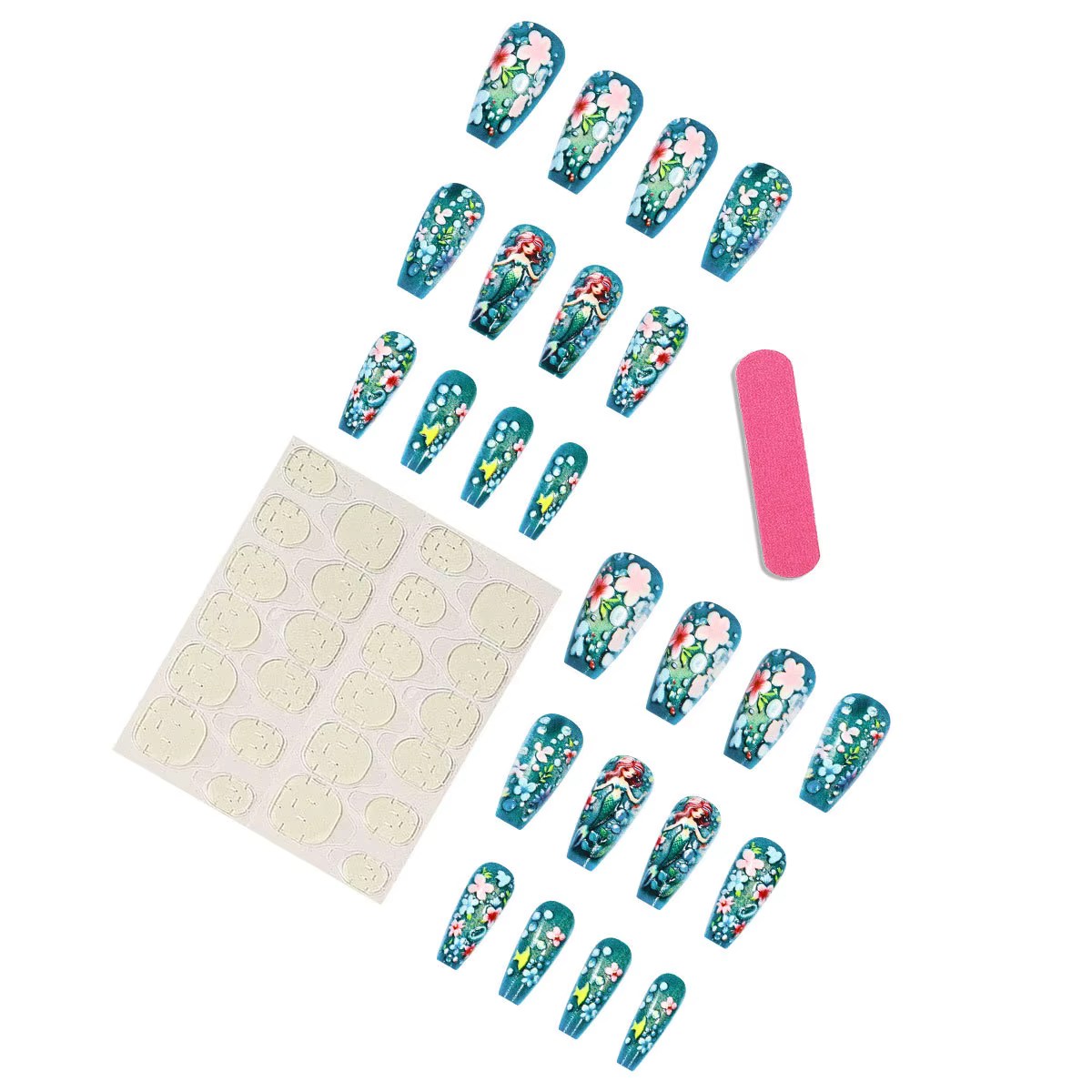 Faux ongles mi-longs pour femmes