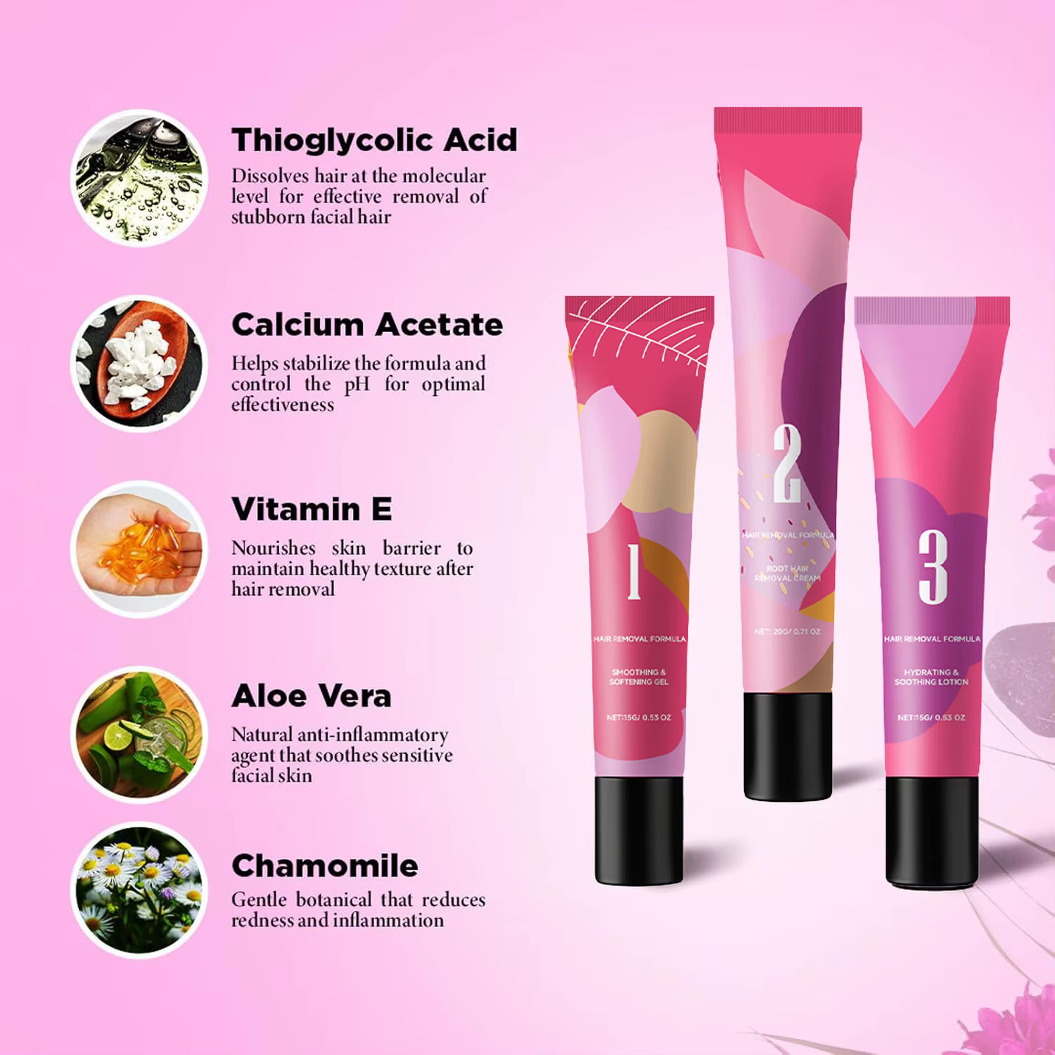 Kit de crème dépilatoire pour le visage pour femmes, pour les poils épais, fins et rebelles sur le menton, la lèvre supérieure, les pattes, crème dépilatoire douce
