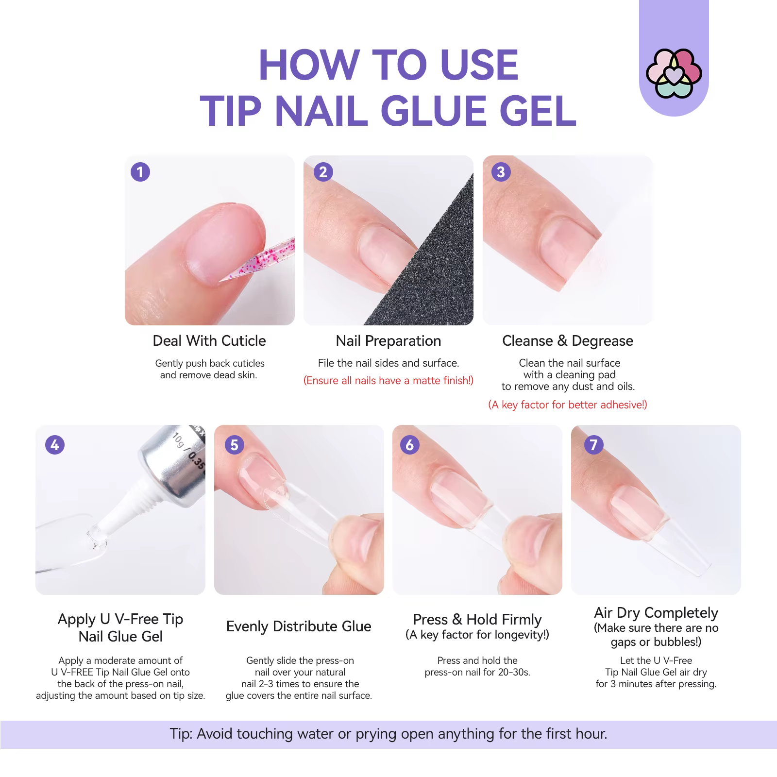 SAVILAND Gel de colle à ongles semi-solide 10g avec dissolvant rapide 10ml aucun durcissement nécessaire 30 jours