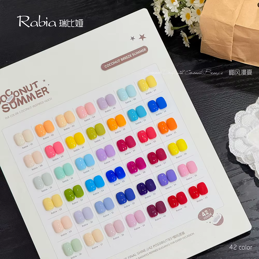 Fournitures pour ongles en gros, ensemble de vernis gel UV permanent longue durée, professionnel, 42 couleurs, ensemble de vernis gel coréen 15 ml, ensemble de vernis