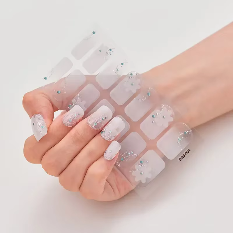 Patch pour ongles en Gel imprimé léopard au Laser