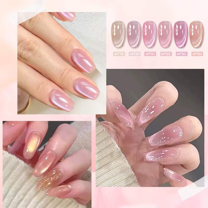 Pink Story Cat – vernis à ongles Gel magnétique