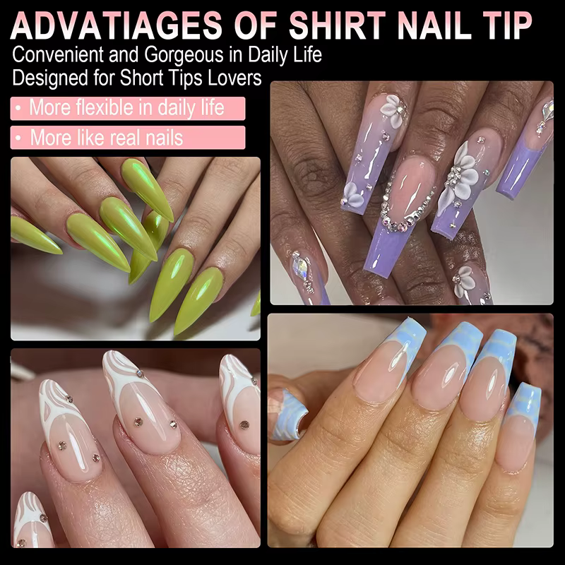 Faux ongles de luxe en Gel doux