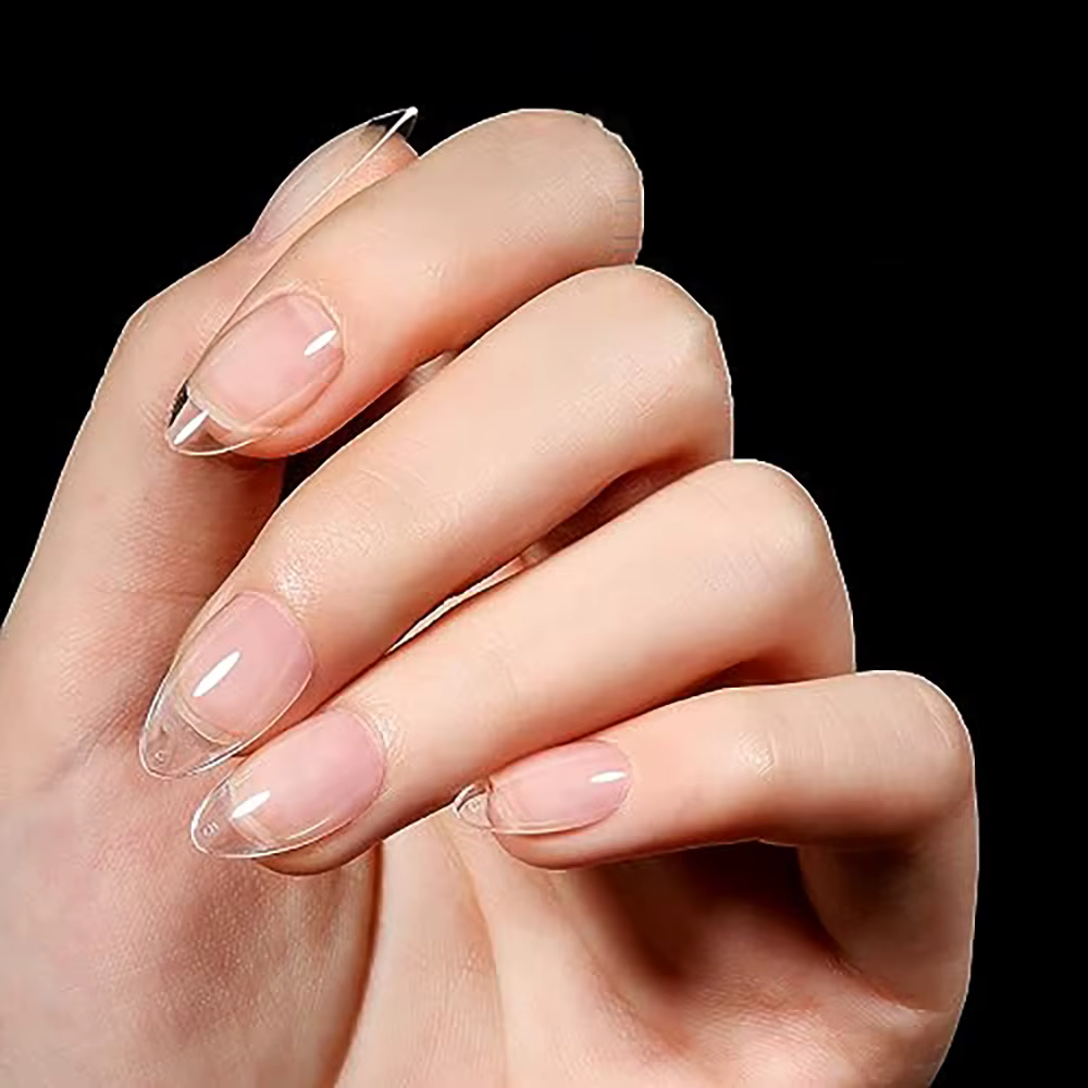 240/330/600 pièces pointes d'ongles en amande ultra-courtes-gel doux