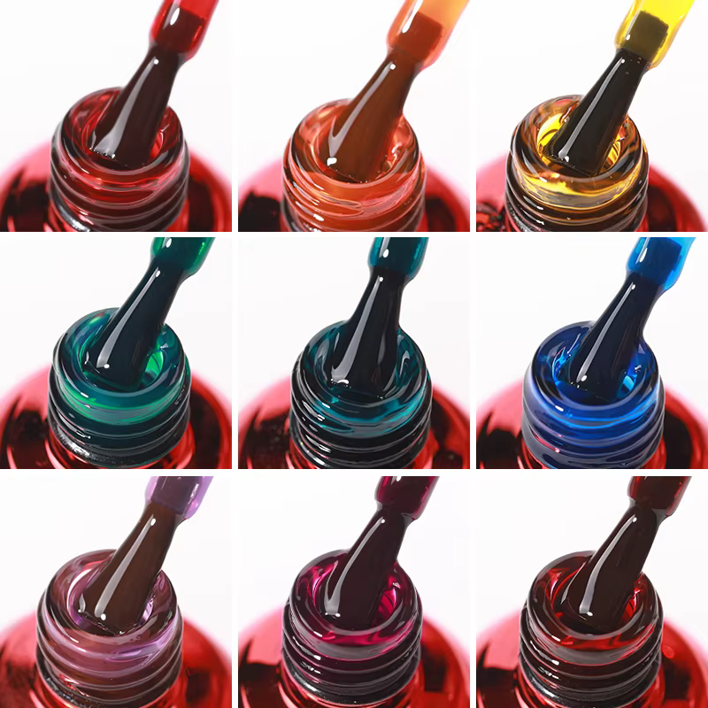 AS 15ml translucide ambre Gel Vernis à ongles couleur marron