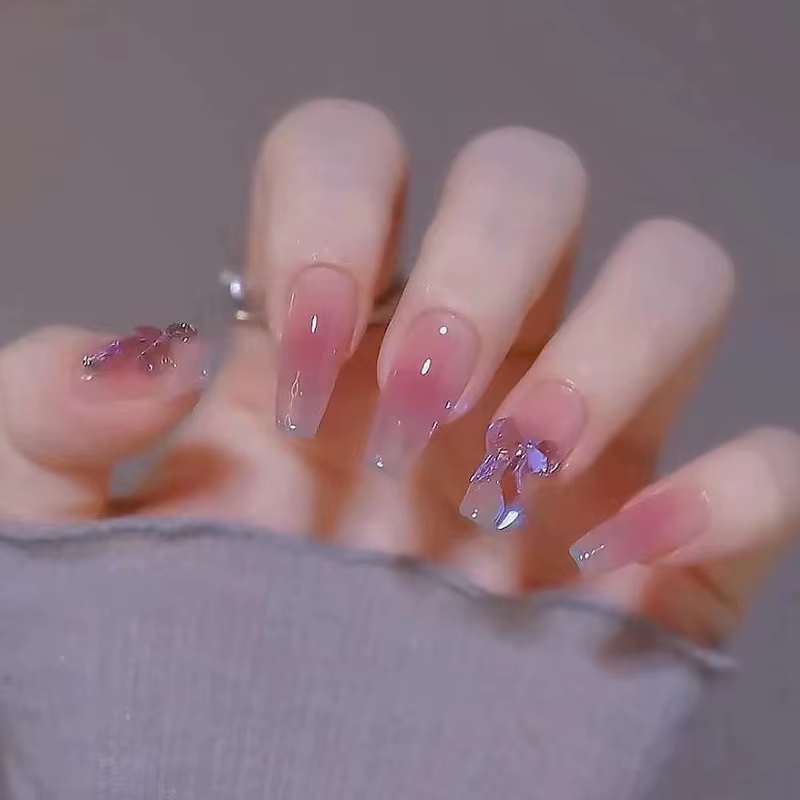 Nail Art faux ongles ballerine japonaise presse