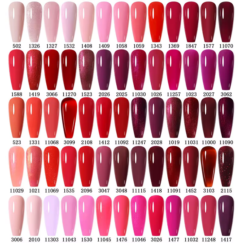 NAILCO rouge Gel vernis à ongles vin violet Semi Permanent tremper UV Gel