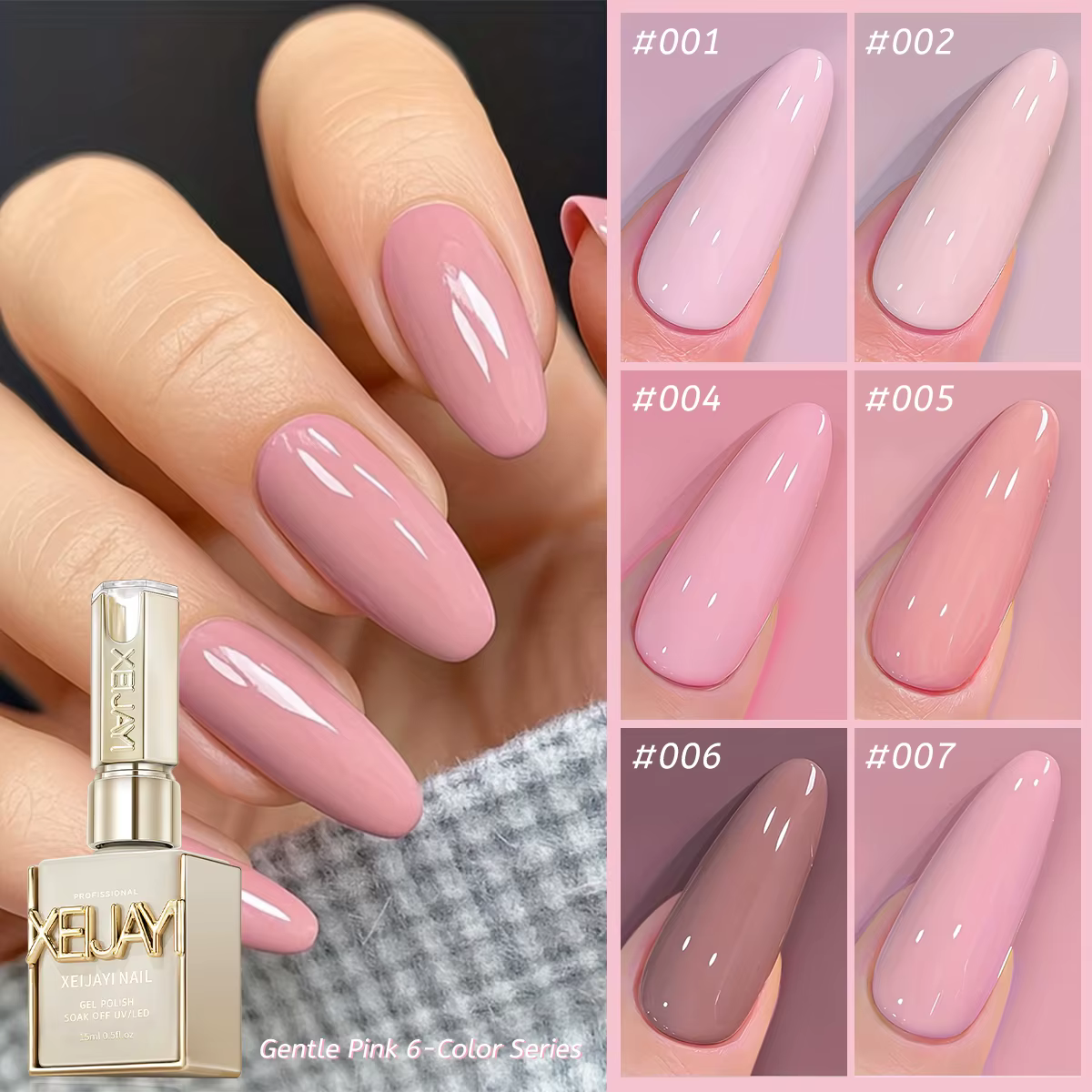 XEJAYI – vernis à ongles professionnel en gel de couleur unie
