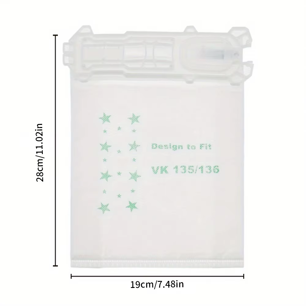 Accessoires pour sac sous vide et désodorisant pour Vorwerk VK135 VK136 FP135 FP136 Kobold135 Kobold136 VK369