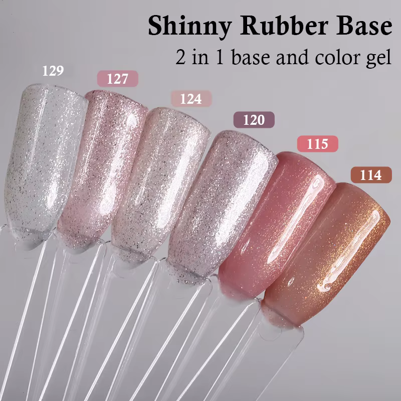MSHARE – vernis Gel à Base en caoutchouc scintillant pour ongles