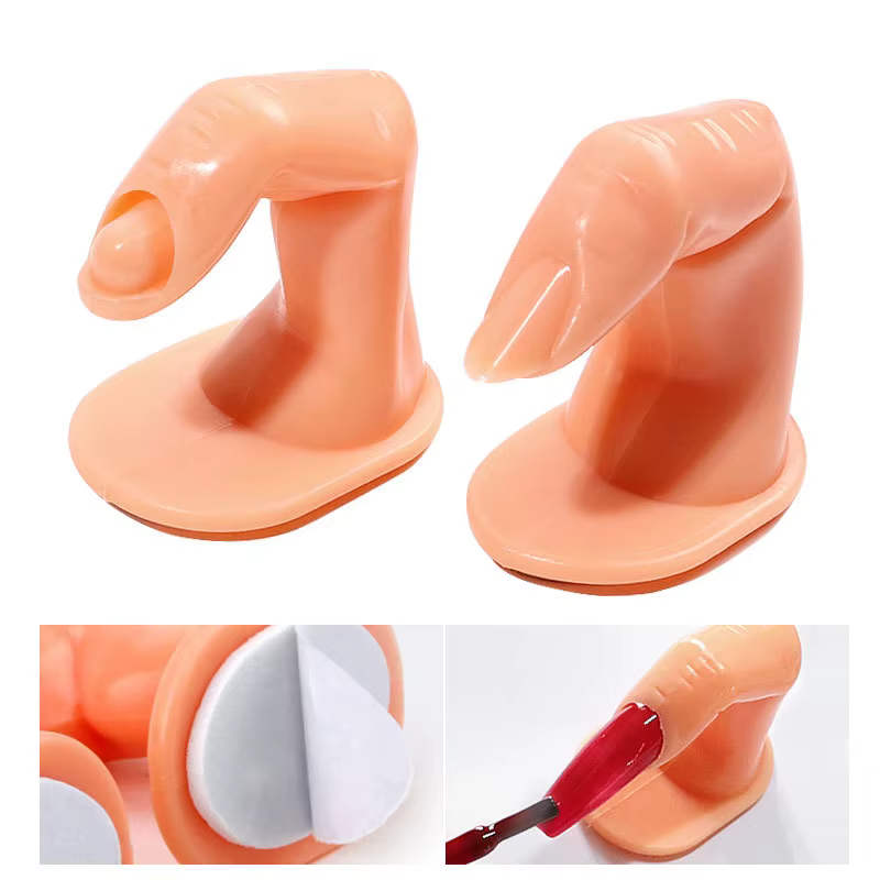 1/5 pièces faux doigt outil de pratique des ongles manucure