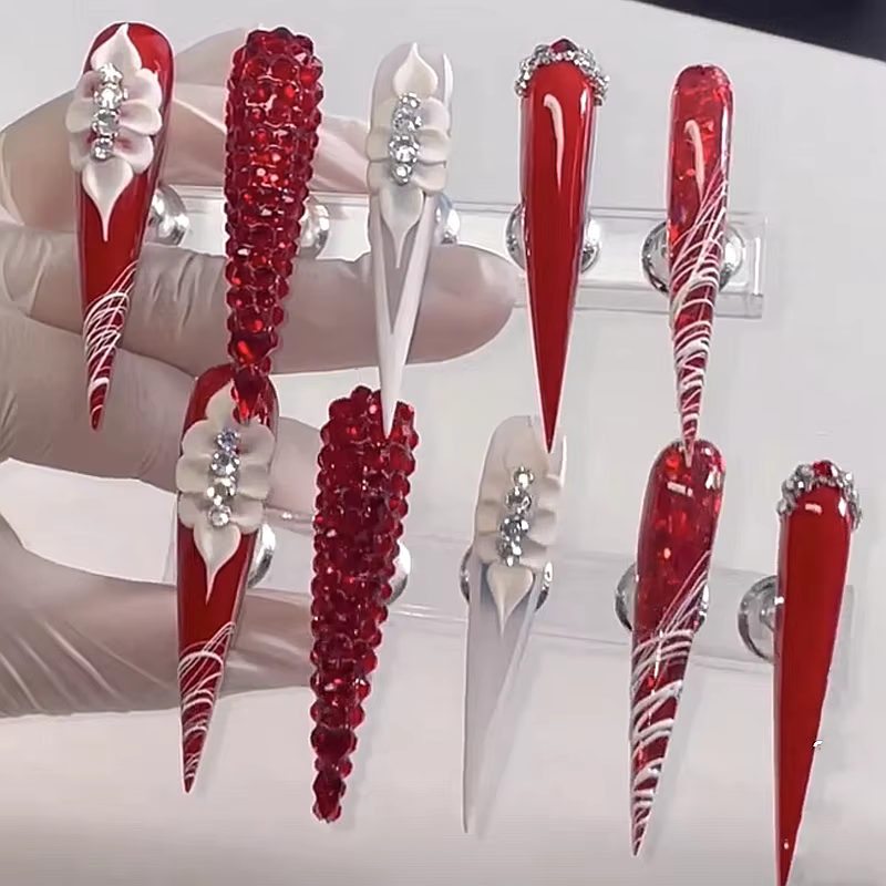 Faux ongles de luxe en acrylique