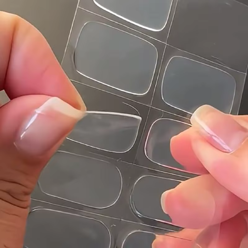 Enveloppes pour ongles en Gel Semi-durci Transparent glacé pour la saint-valentin