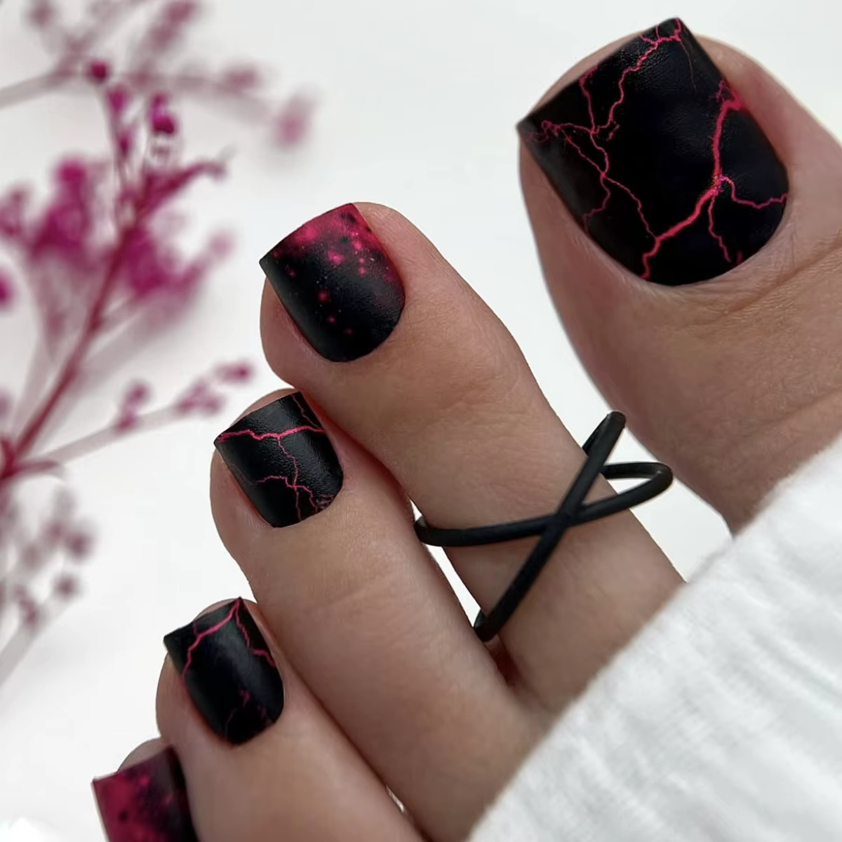 24 pièces Spice Girl faux ongles imprimé léopard
