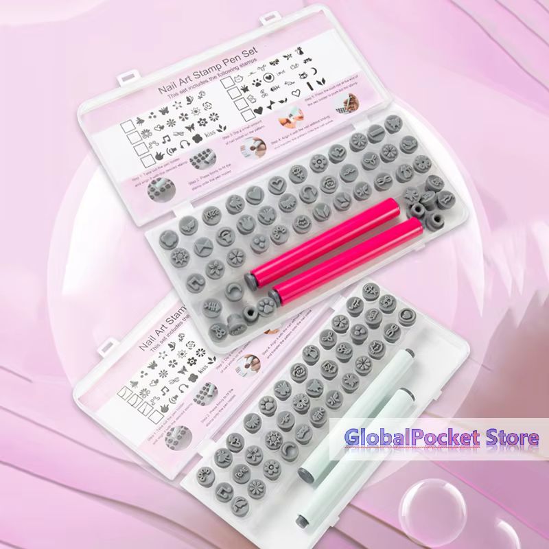 Ensemble de 36/48 tampons à ongles pour nail art