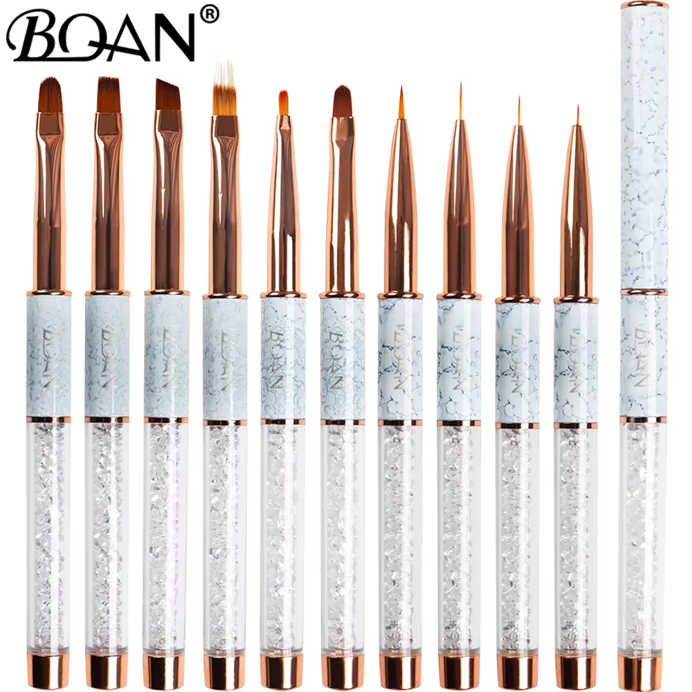 BQAN – brosse à ongles marbrée or Rose