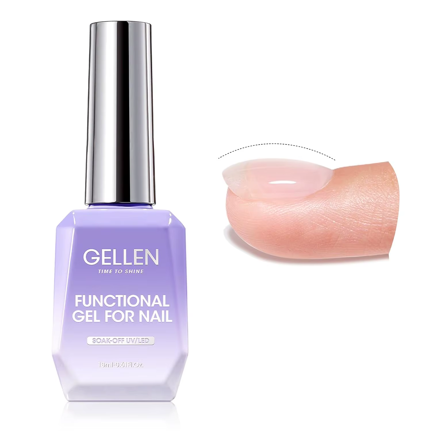 GELLEN Builder Gel pour ongles 18ml Extension claire Gel dur tremper longue durée UV durci
