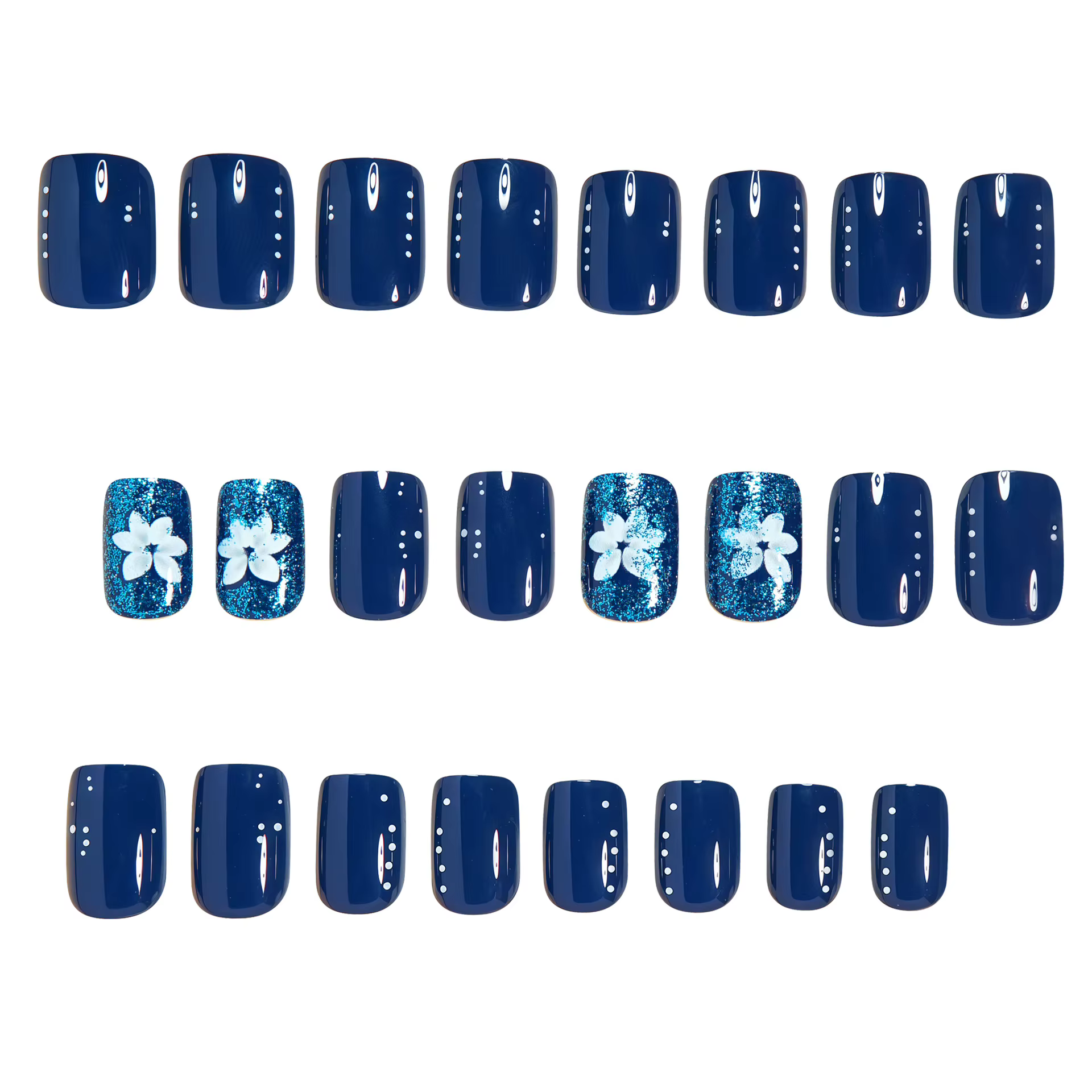 Faux ongles moyens pour femmes et filles