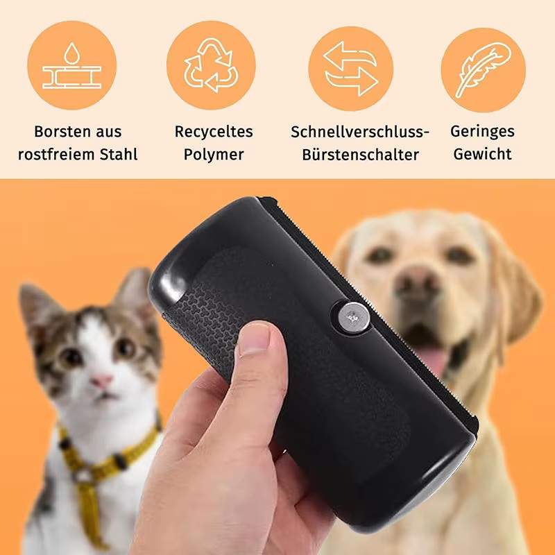 Brosse professionnelle multifonctionnelle ergonomique pour animaux de compagnie, outil de démêlage et de suppression des poils de chien