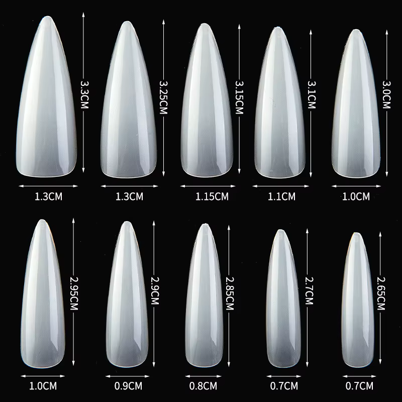 120 pièces/boîte couleur unie faux ongles conseils