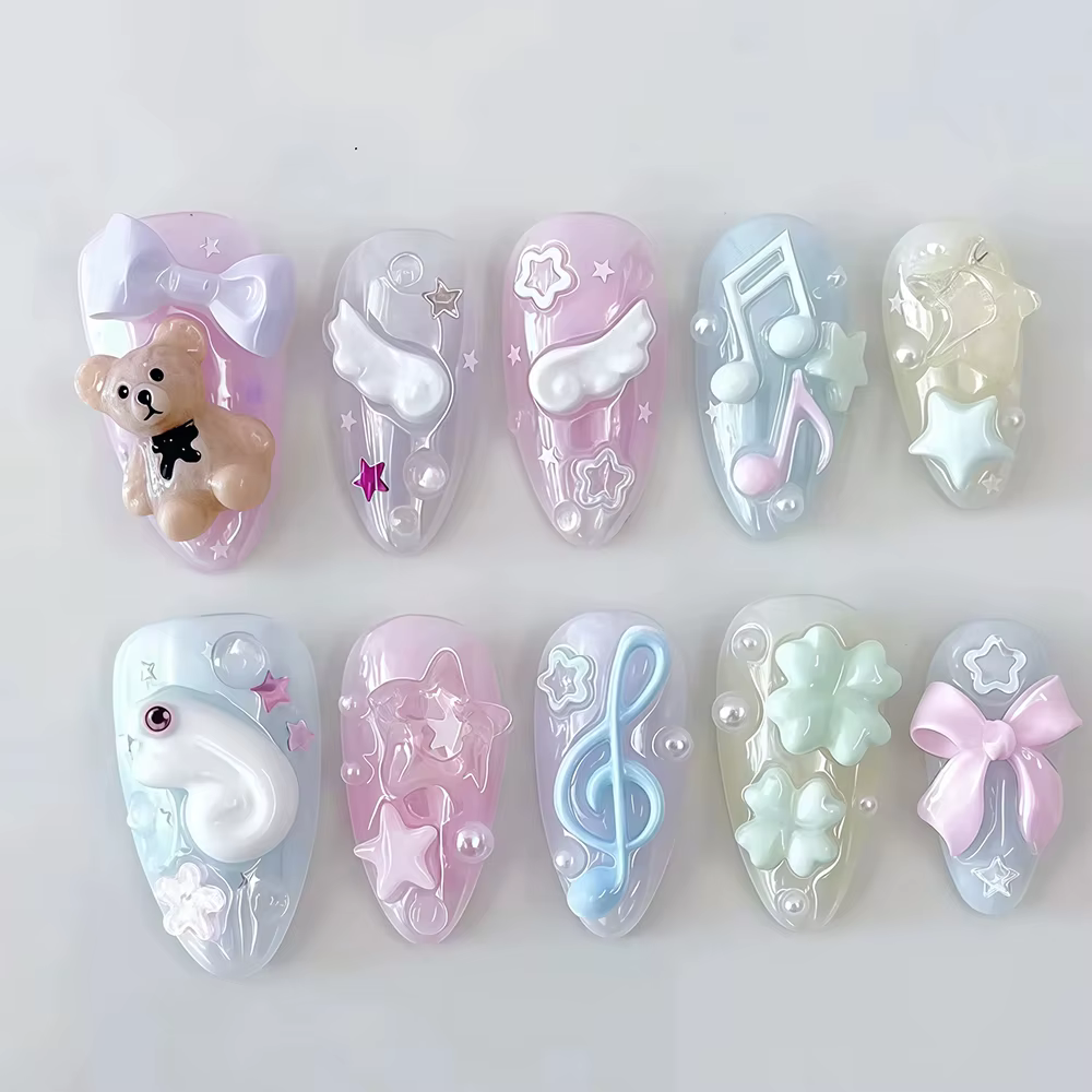 Moule en silicone pour nail art Ailes Mignonnes
