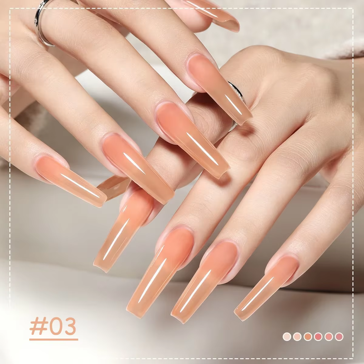 MIANEL 1 pièce 12ML Vernis à ongles gel poudre nude transparent effet glace blanchissant