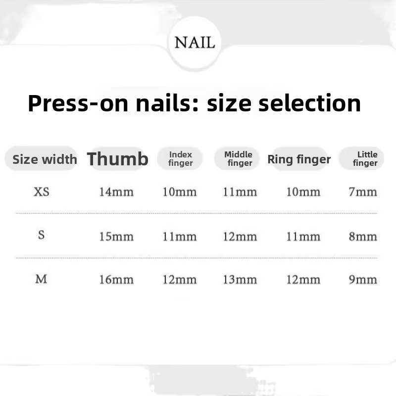 Faux ongles à presser faits main