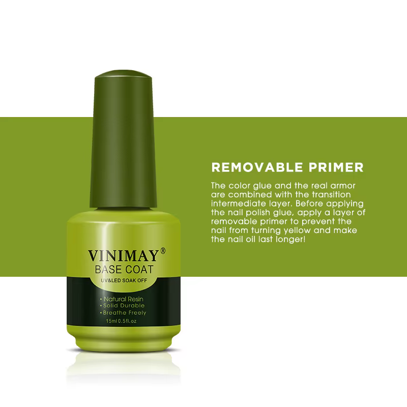 VINIMAY Base couche de finition Gel vernis à ongles sans acide apprêt