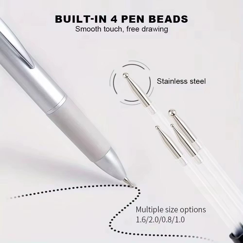 Stylo à points pour ongles 5 en 1