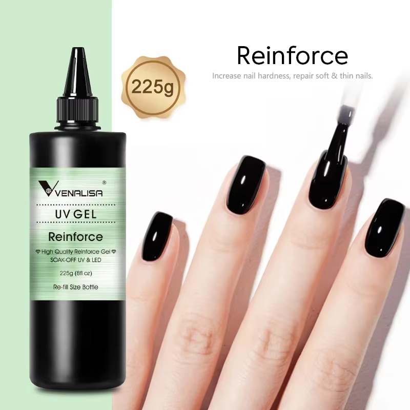 Venalisa longue tenue couche de finition trempée renforcer Gel recharge paquet tremper UVLED vernis à ongles Gel grand Volume 225g/30ml Gel de Base