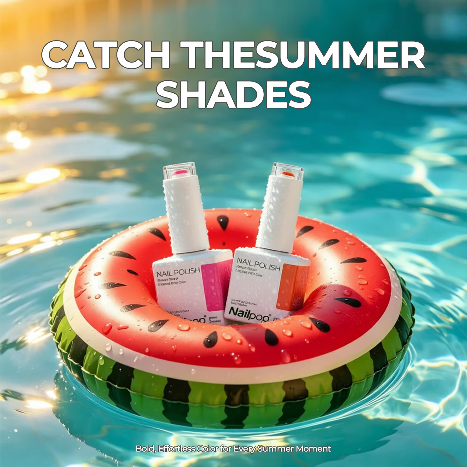 Nailpop Summer Shades Gel Polish 20 Couleurs Vibrantes 2-en-1 Gel Constructeur et Couleur Sans HEMA/TPO Professionnel Salon d'Art Application Facile 1 pièce