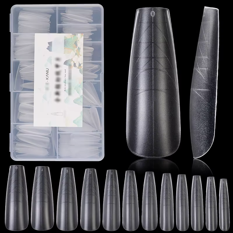 Kaniu 1 boîte double système ongles conseils clair couverture complète Extension faux