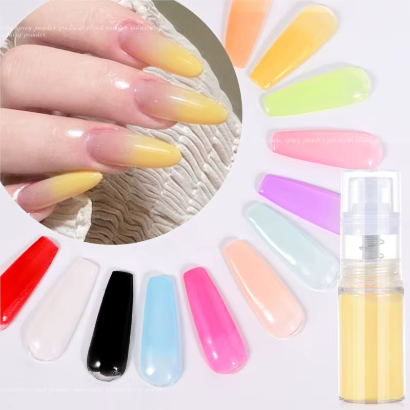 Poudre de pulvérisation ombrée pour Nail Art
