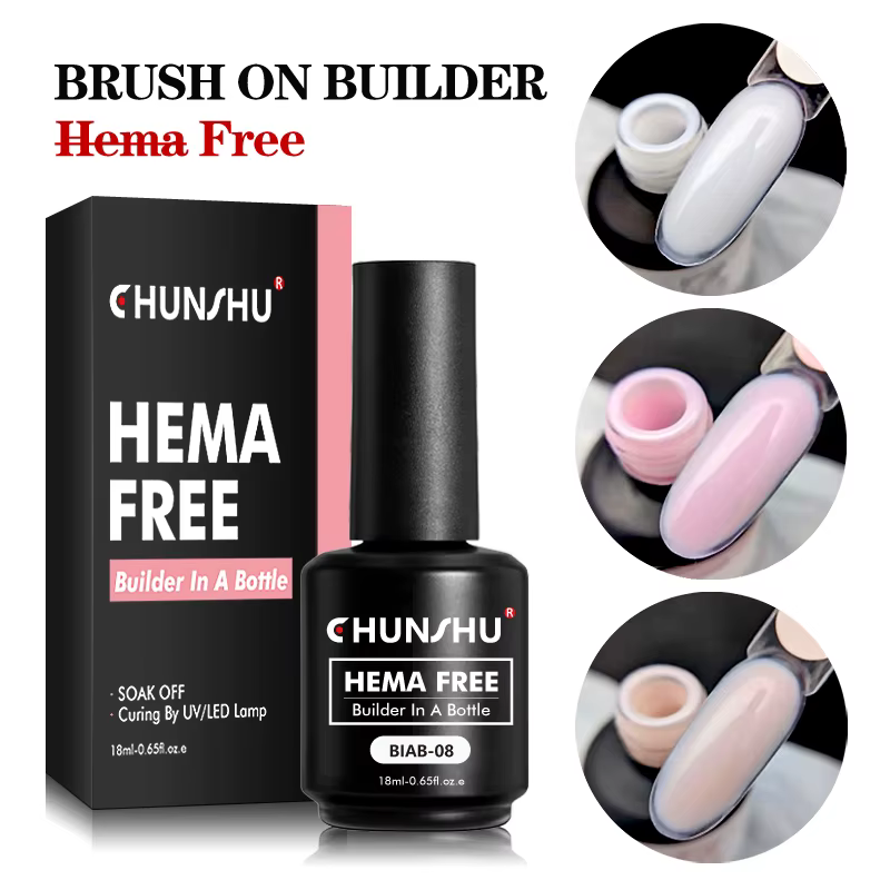 CHUNSHU Hema FREE Construction Gel UV 18ml constructeur Gel pour ongles dans une bouteille Semi Permanent épais Base en