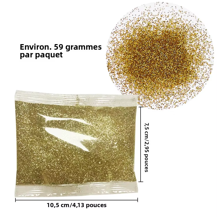 Poudre à paillettes fines en vrac