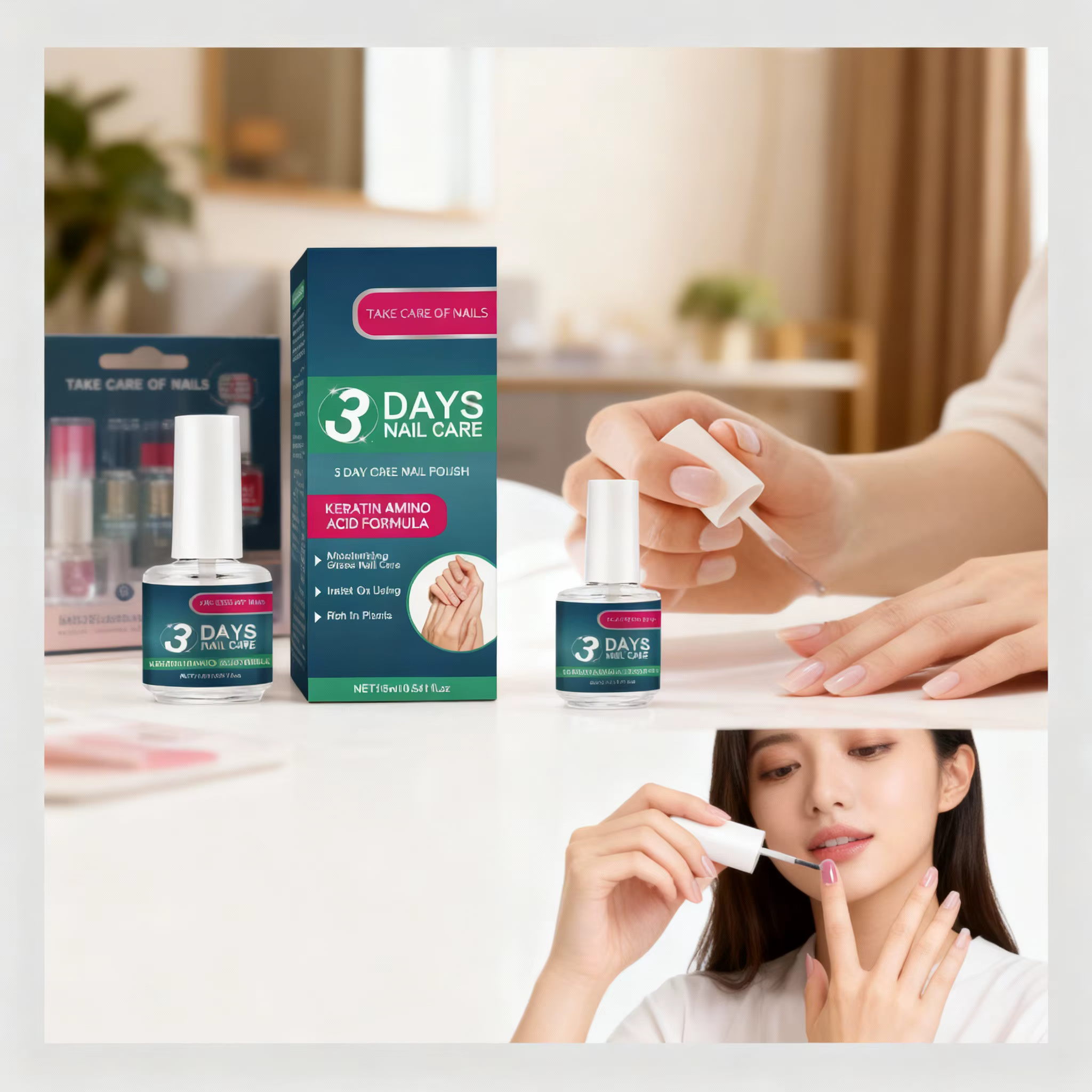 Traitement de soin des ongles en 3 jours