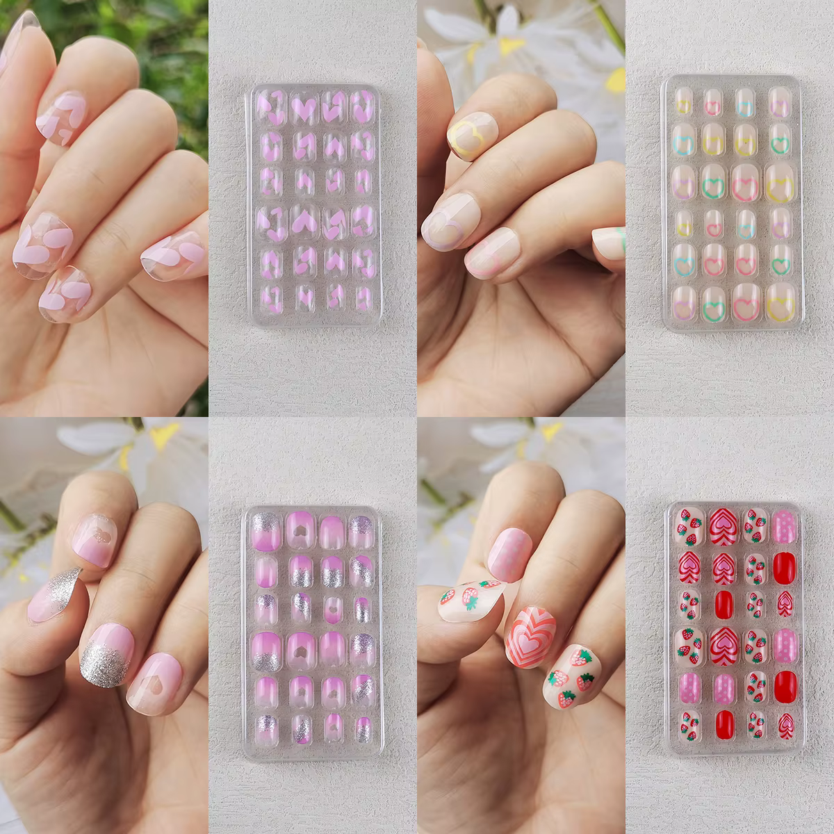Leon's Day-Faux ongles pré-collés pour enfants