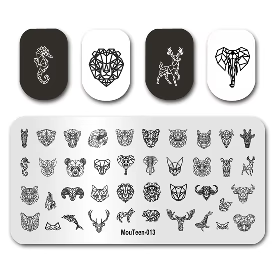Tampon à ongles motif Evil Eye Hamsa pour Nail Art, 161 pièces
