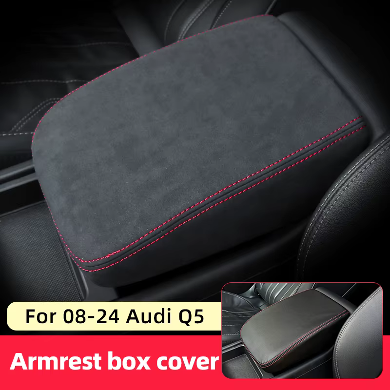 Boîte de Protection d'Accoudoir Central en Cuir pour Audi, Accessoire pour Modèles Q5 8R, 2018, 2019, 2020, 2021, 2022, 2023, 2024, Q5L, Sub 2008, 2010-2016