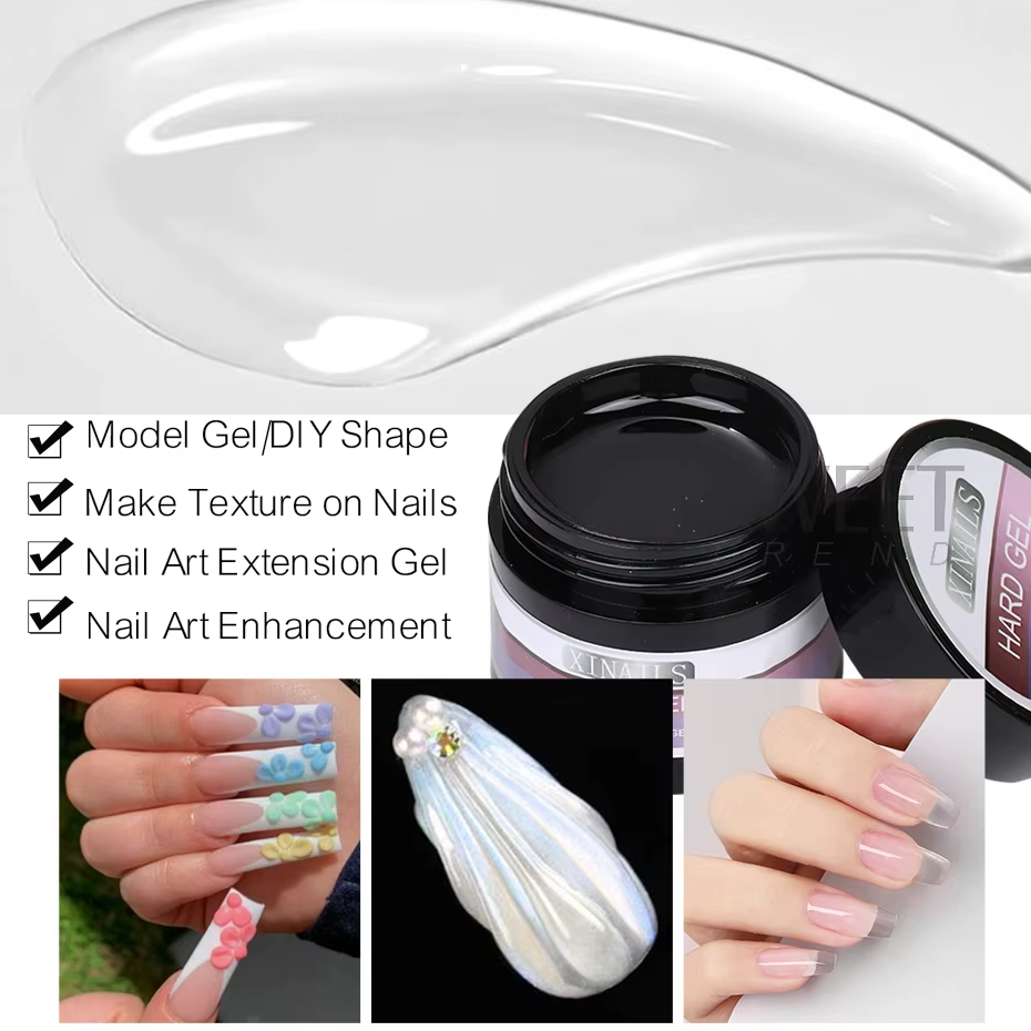 30g renforcer la colle à ongles Gel UV doigt constructeur outils tremper modèle Gel dur épais sans essuyer couche de finition manucure Construction prolonger