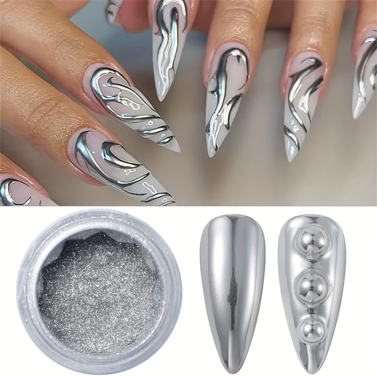 Poudre magique pour ongles