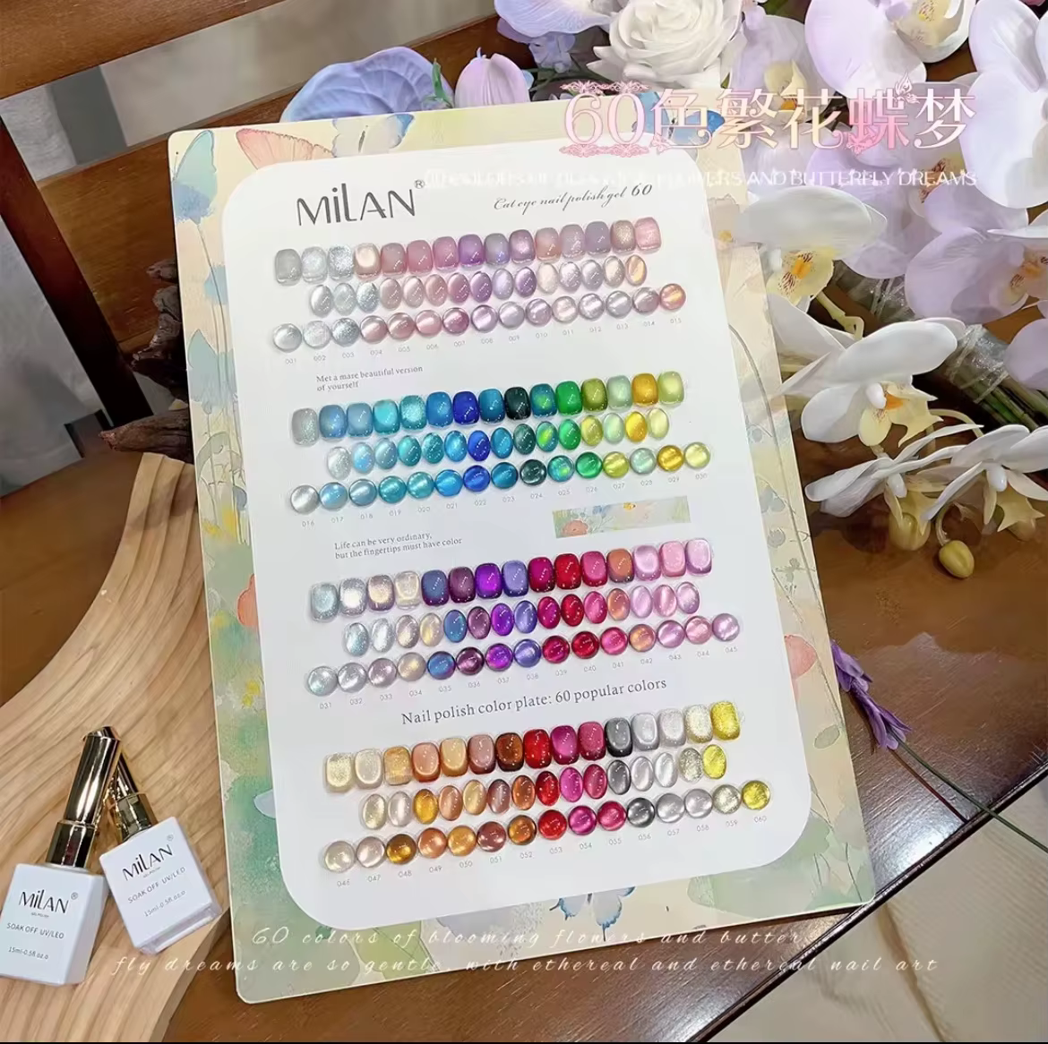 Lemcco 24pcs/32pcs/40pcs/ 60 Couleurs Ensemble de Gel Magnétique 2026 HEMA Sans TPO Longue Durée Non Toxique Gel UV Vente en Gros Vernis à Ongles Gel UV