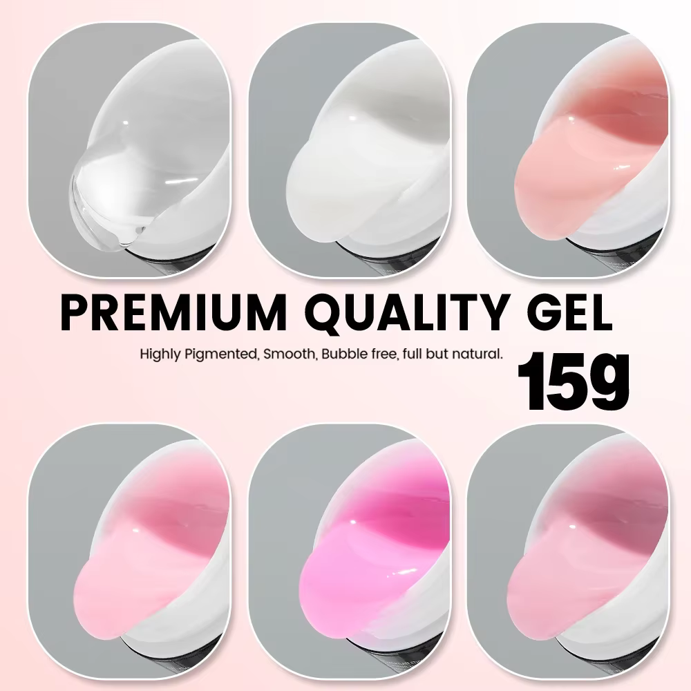 YOKEFELLOW 15g Extension pour Ongles – Tenue longue durée