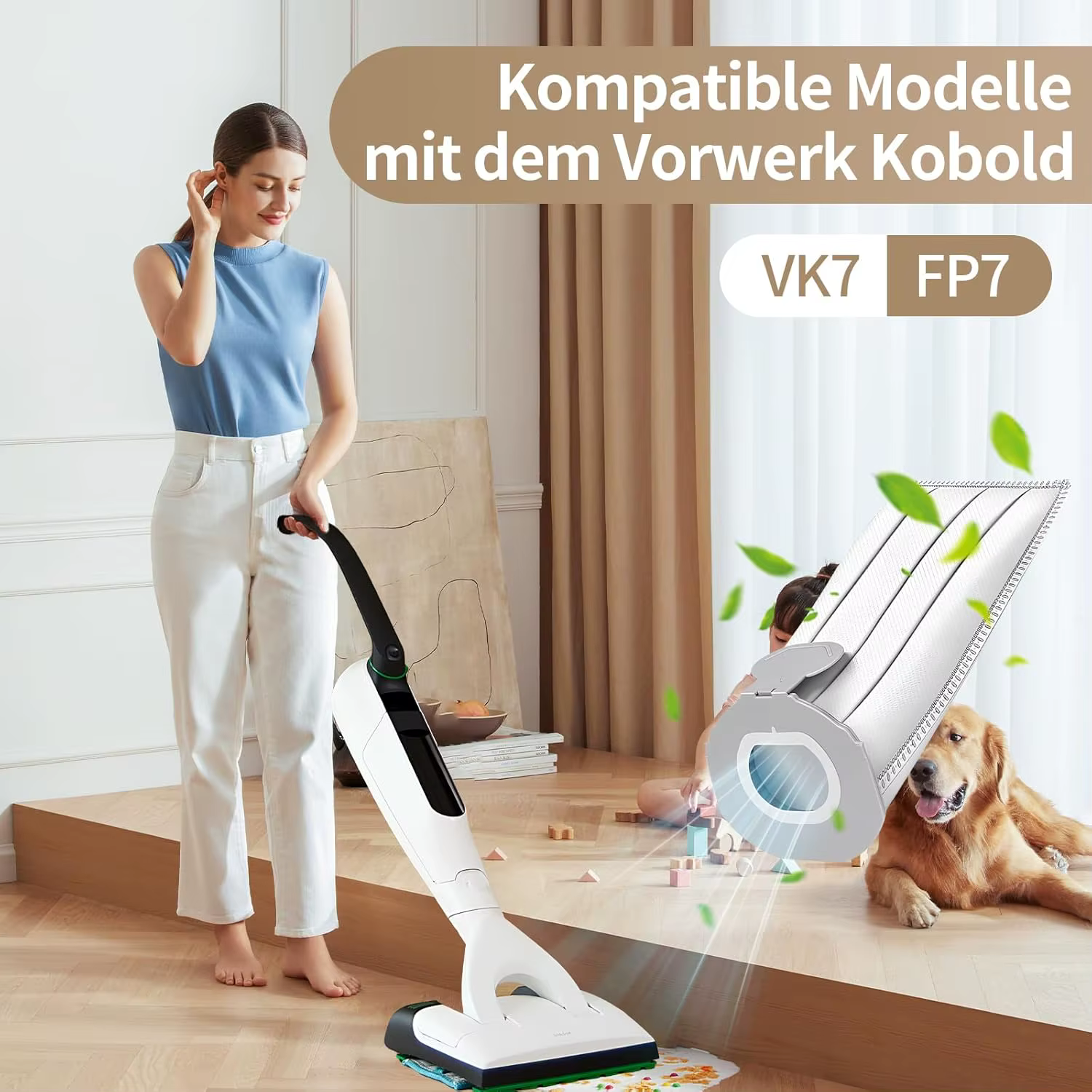 Sacs à poussière pour Vorwerk Kobold VK7 FP7 VK7S FP7S, sacs filtrants pour Kobold VK7, sacs d'aspirateur, accessoires, filtres, pièces de rechange