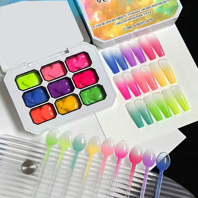 Kit de gel à ongles Y2K Nine-Square