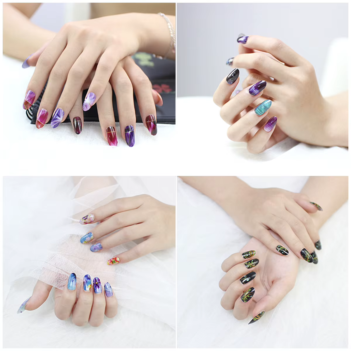 Autocollants de vernis à ongles auto-adhésifs