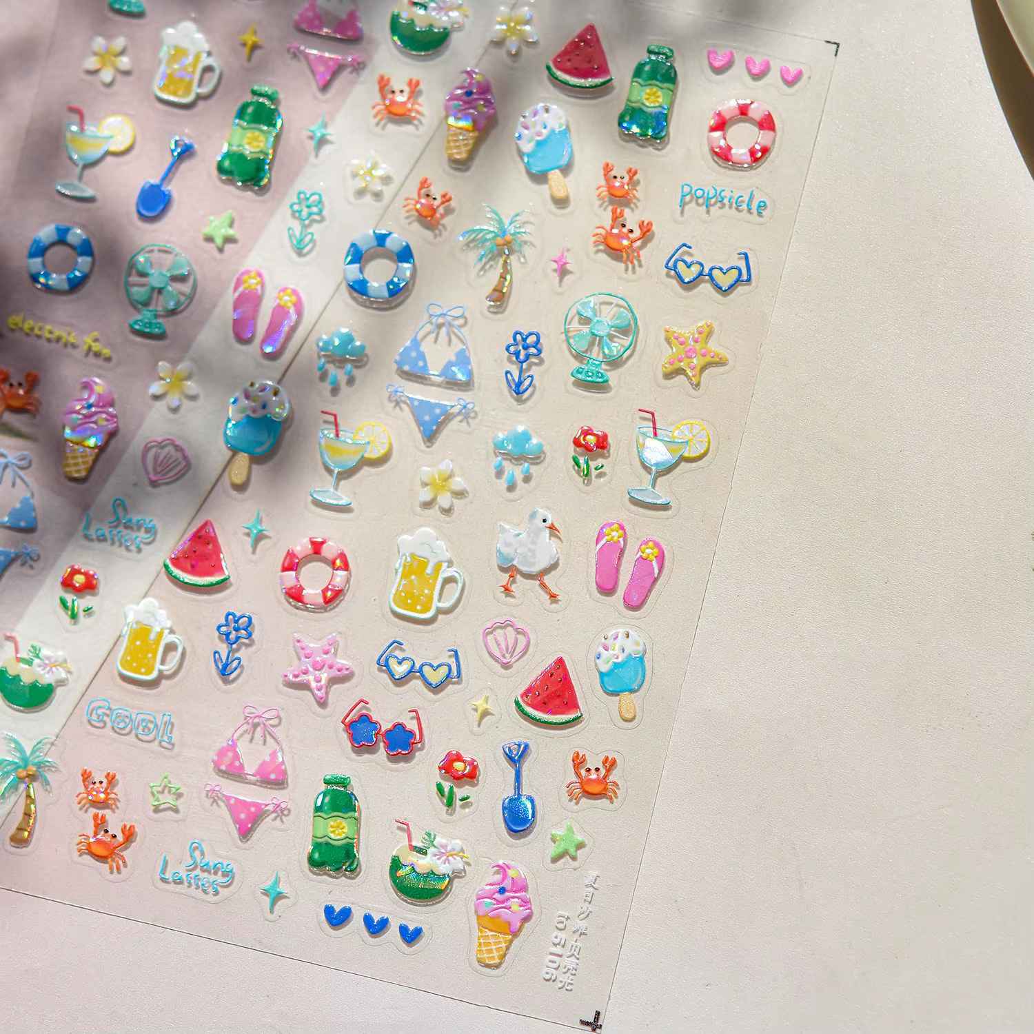 Autocollants 5D pour Nail Art